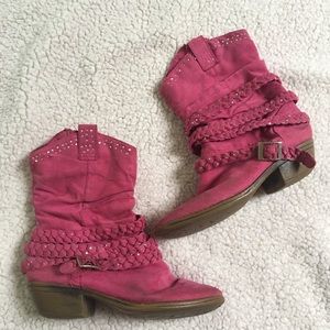 Cute Justice Pink Cowgirl Boots